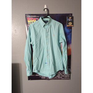 Ralph Lauren Turquoise Men's Long Sleeve Dress Shirt Custom Fit Size S